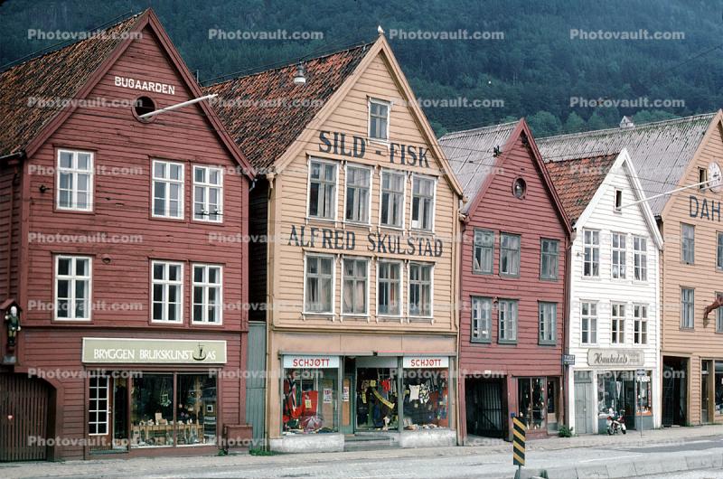 Sild-Fisk, Alfred Skulstad, Bugaarden, Shops, Buildings, Bergen