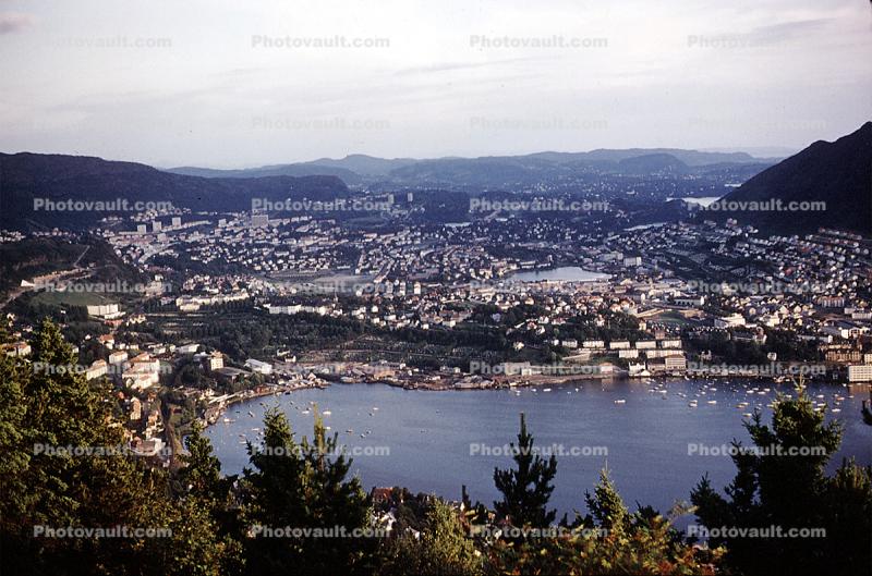 Harbor, Town, Docks, Buildings, Waterfront, Bergen