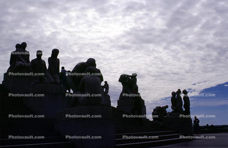 Statues, Vigeland Sculpture Park, Frogner Park, Oslo