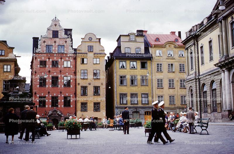 Plaza, Buildings, Benches, Apartments, Stortorget, Old Town, Stockholm