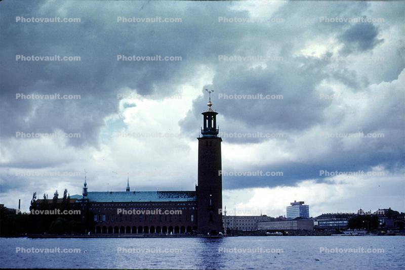 Town Hall, tower, Stadshuset, Kungsholmen, Stockholm, Baltic Sea