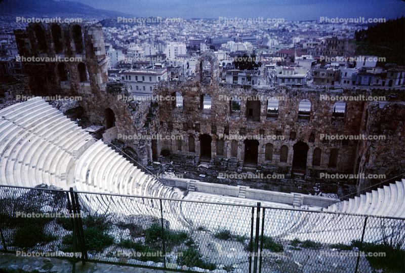 Ruins, Ampitheater, Athens, 1963