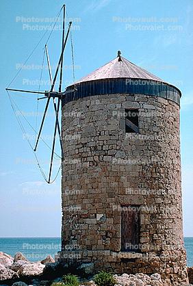 Windmills, Tower, Rhodes