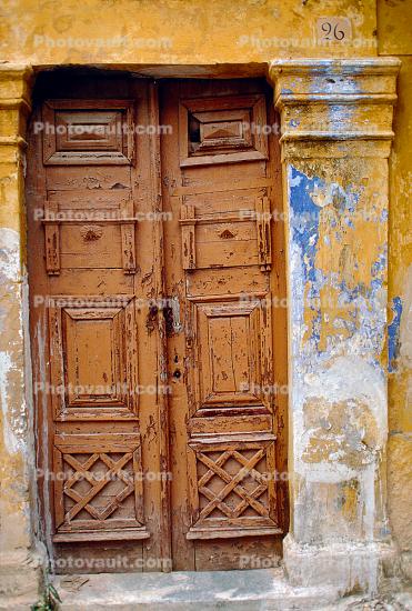 Door, Doorway, Entrance, Rhodes
