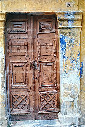 Door, Doorway, Entrance, Rhodes