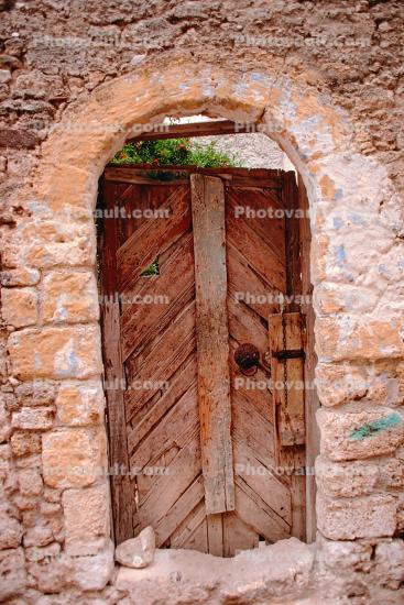 Door, Doorway, Entrance, Arch, Rhodes