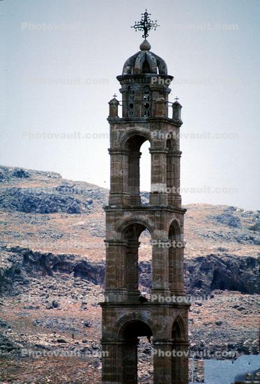 Bell Tower, dome, Lindos, Rhodes