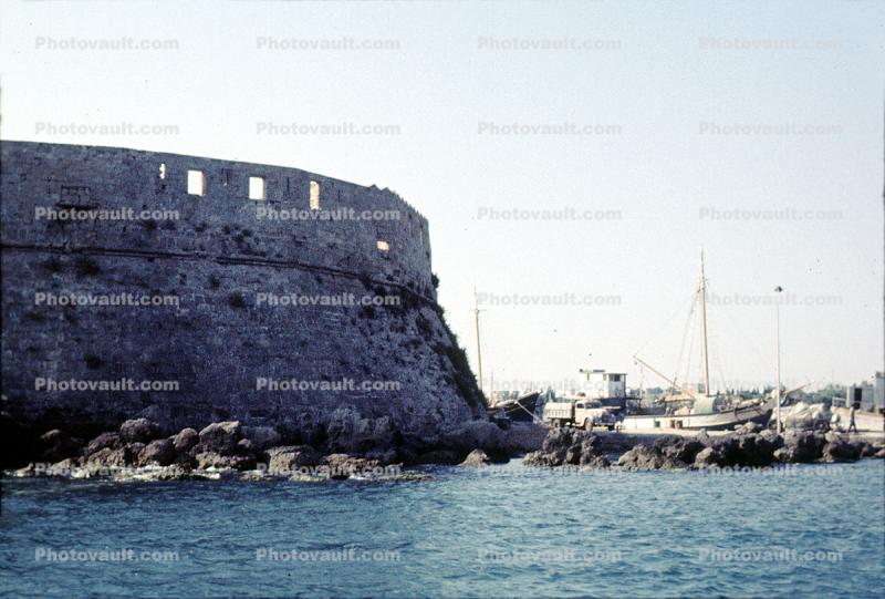 Fortress, Harbor, Boat, Rhodes