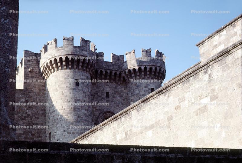 castle, Knights of Saint John, Palace of the Grand Masters, Fortress, Turret, Tower, Rhodes
