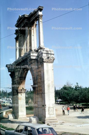 Ruin, arch, Athens