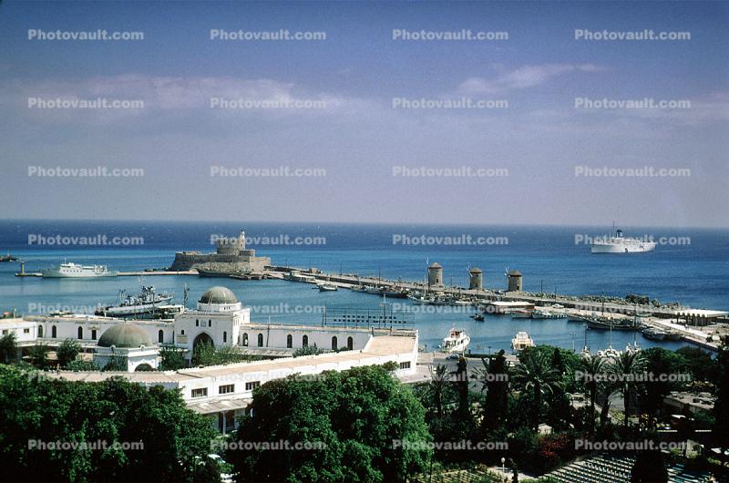 Fortress, Fort, Citadel, Windmills, Harbor, Jetty, Rhodes