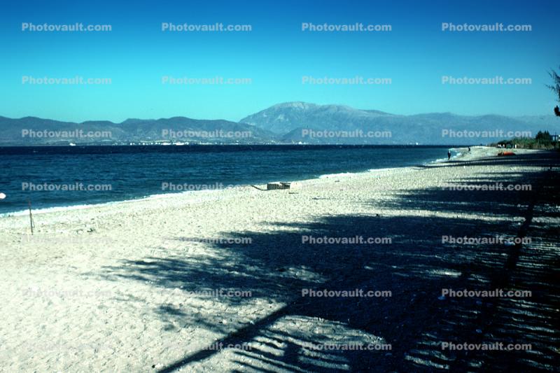 Beach, Sand, Shadow, Patras