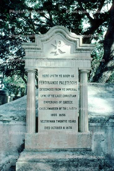 Here Lyeth body of Ferdinando