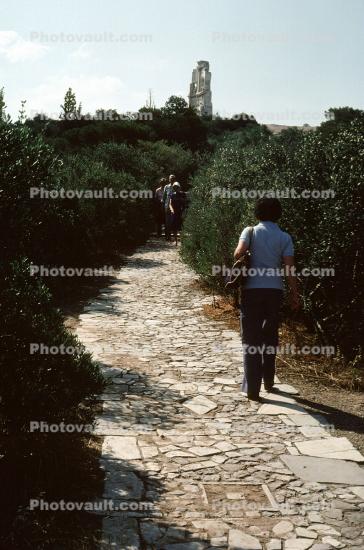 Stone Path, person walking
