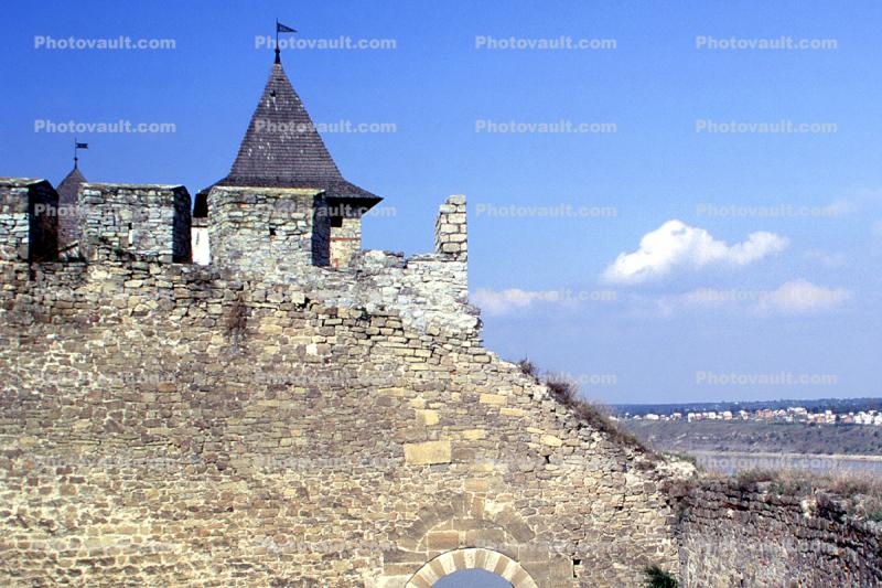 Castle, River, Moat, Gorodok