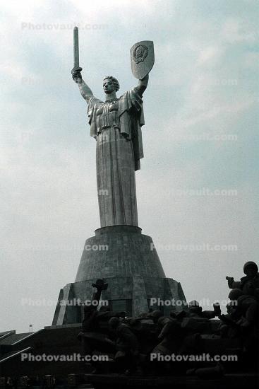 Rodina Mat Motherland Statue, Mother Motherland, Museum of the Great Patriotic War, Kiev, 29 April 1992