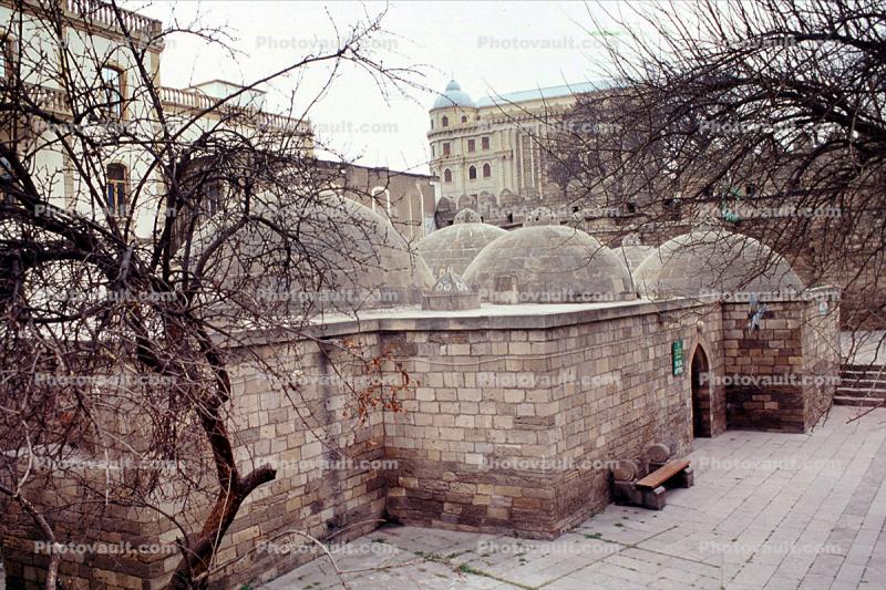 Walled City of Baku with the Shirvanshah's Palace, domes