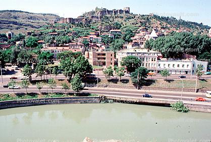 Mtkvanri River, Narujaka fortress, Narikala Castle, Tblisi