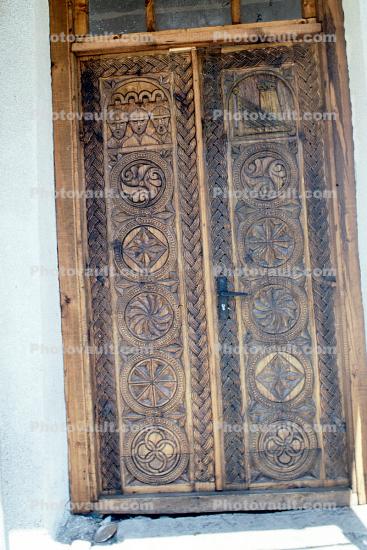 Wooden Door, Carving, Ornate, Entrance, Entryway, Svaneti, opulant