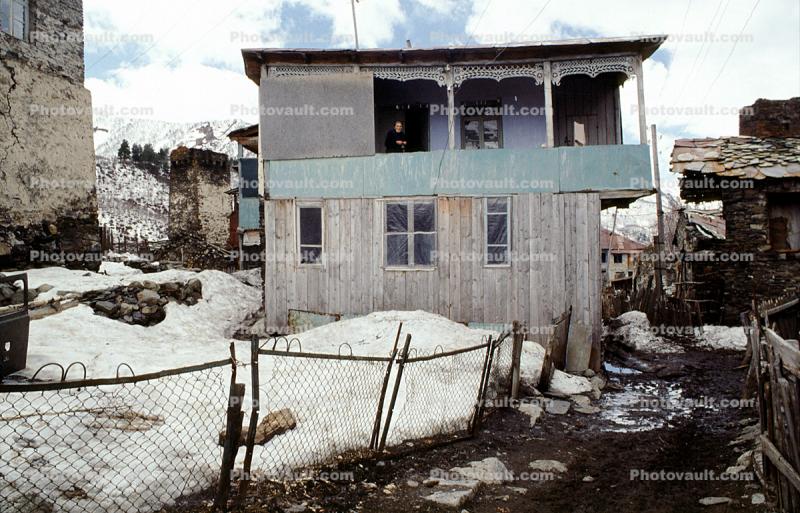 Homes, Houses, Buildings, Village, Town, Caucasus Mountains, Mestia, Svaneti