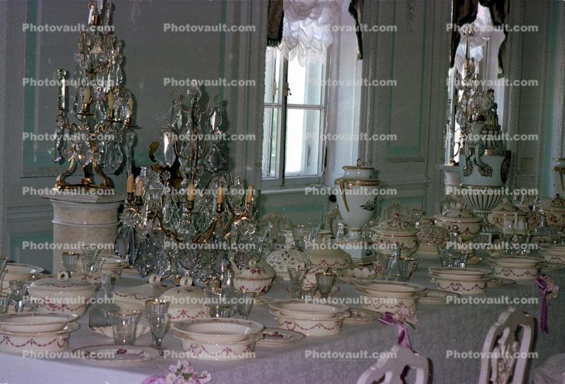 Formal Table setting, Summer Palace in Petrodvorets