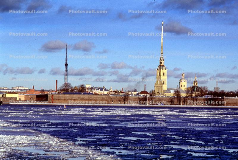 Saints Peter and Paul Cathedral, Saint Petersburg, Neva River