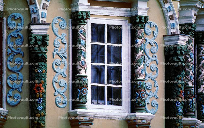 Window, Ornate, The Trinity-Saint Sergius Monastery, Sergiev Posad (Zagorsk), opulant