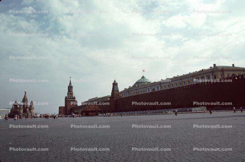 Red Square, tower, buildings
