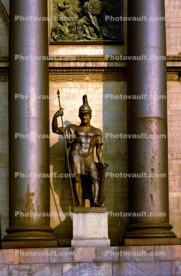 Soldier Statue, Triumph Arch, Tverskaya Zastava Square, Kutuzov avenue