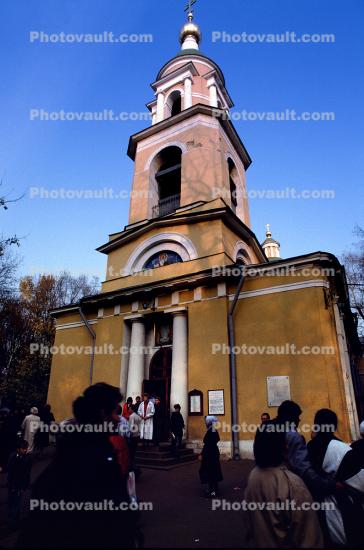 Church Building Tall Tower, Russian Orthodox