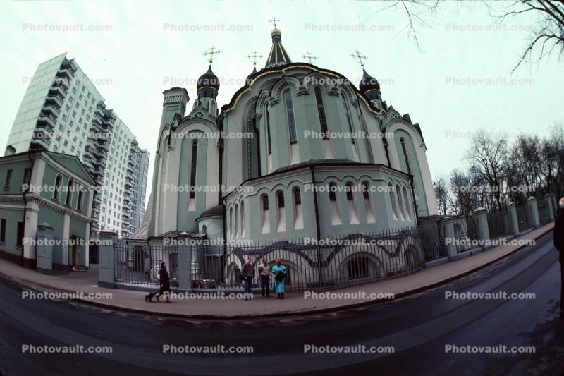 Russian Orthodox Church Building, sidewalk