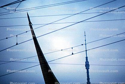 the Space Obelisk, Sputnik Monument, Ostankino Tower
