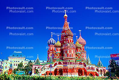 Russian, Transcendental Saint Basil Orthodox Building, Paintography