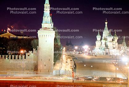 The Savior's Tower, wall, Red Square, Saint Basil
