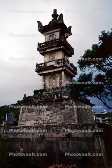 Pagoda, shrine, monument, building, Putuo