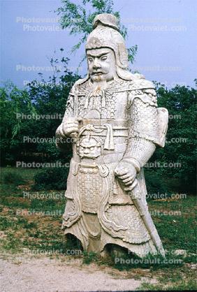 Terra Cota Soldier, Sword, Warrior, Statue, sculpture