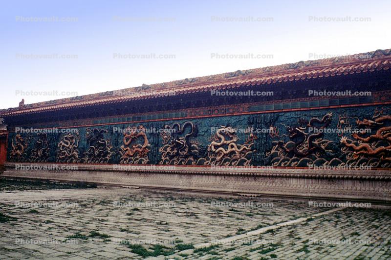 Nine-Dragon Wall, Beihai Park, built in 1402, Bar-Relief