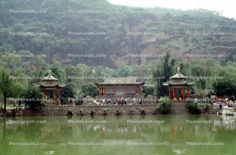 Lake, pond, pagoda, gazebo, Summer Palace lake