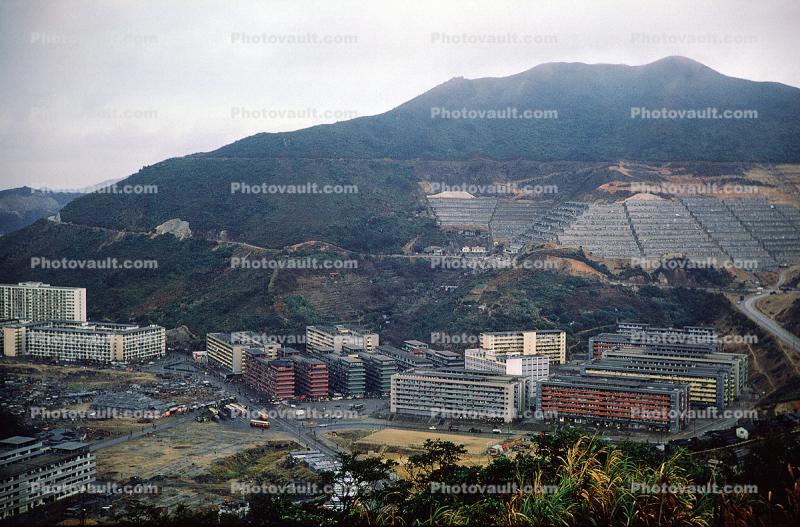 Apartments, Houseing, Mountains, Hills, Buildings, 1968, 1960s