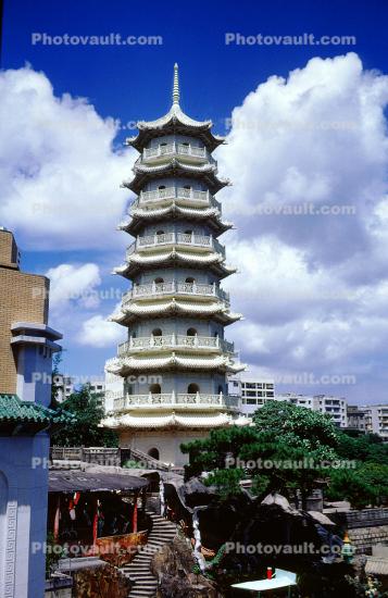 Pagoda, Tiger Balm Gardens, 1968, 1960s