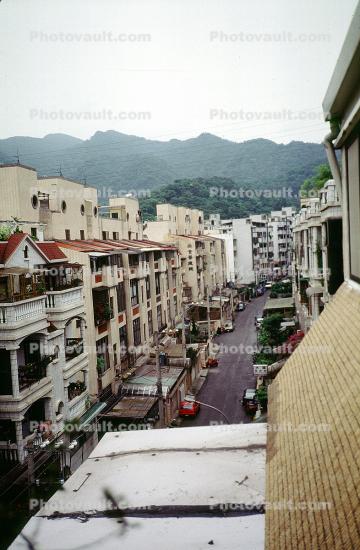 Street, Buildings, Housing, Apartments, 1998, 1990's, Road
