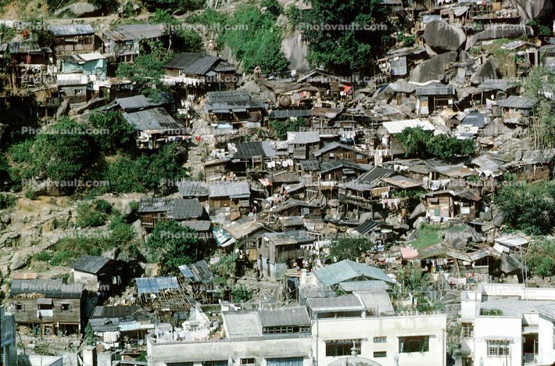 Shantytown, Homes, Housing, Hills, Poverty, 1962, 1960s