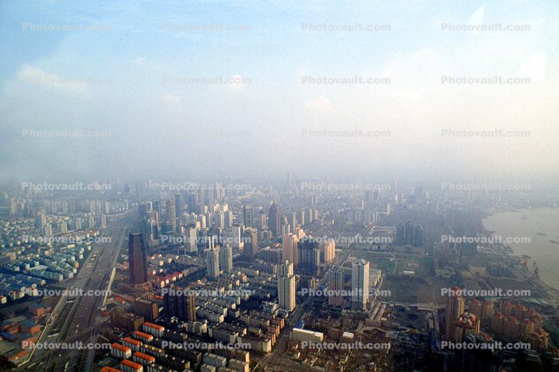 Smog Skyline, smoggy, haze, hazey, Dystopia