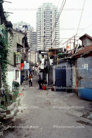 Shacks, Slums, buildings, alley, alleyway