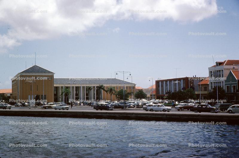 Harbor, skyline, Building, Cars, Curacao, Willemstad