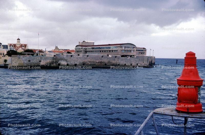 Rif Fort, Harbor Entrance, water, Willemstad Skyline, Seawall, wall, Curacao