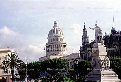 Capitolio Nacional Cuba, Cuba Capitol Building, Statue of Jose Marti, 1952, 1950s