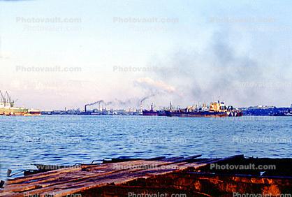 Harbor, Smoke, Pollution
