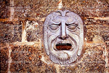 Mask, Face, wall
