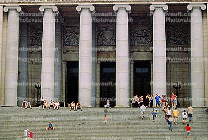 Columns, Capitolio, Capitol Building, Statues, steps, famous landmark